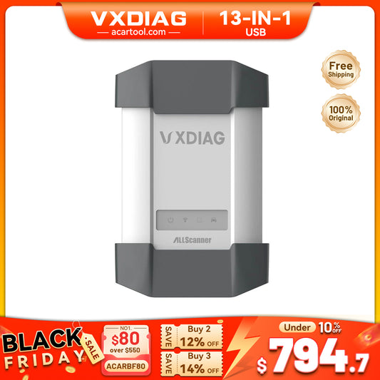 VXDIAG VCX PLUS 13-in-1 OBD2 Scanner | 13 Brands Diagnostic & J2534 Programming Tool