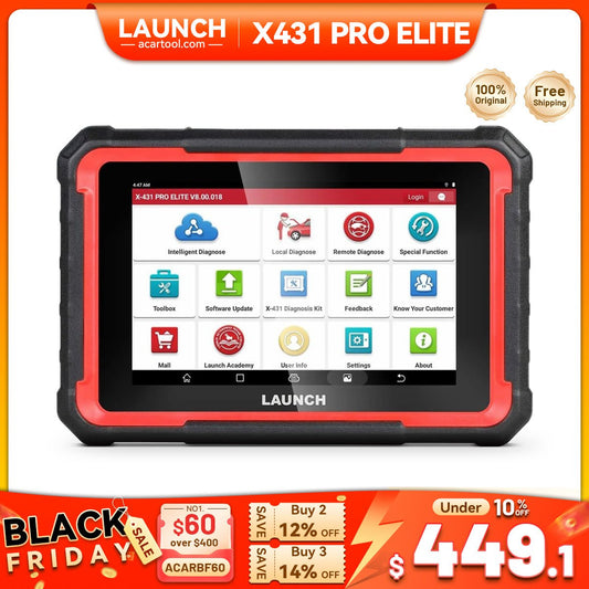 2025 LAUNCH X431 PRO Elite V+ OBD2 Scanner with ECU Coding, Bi - Directional Control & Key Programming - Car Scan Tool