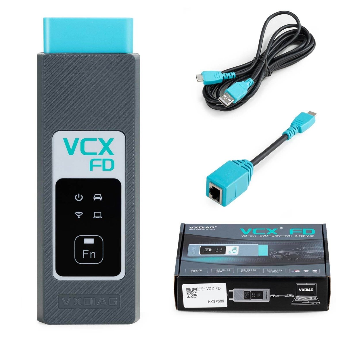 2025 VXDIAG VCX FD OBD2 Diagnostic Tool for Ford & Mazda | CAN FD, DoIP, J2534 Support.