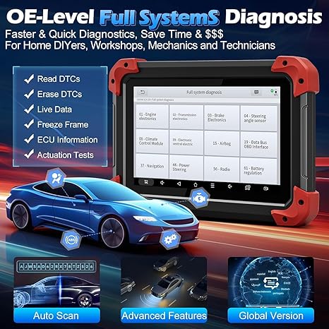XTOOL D7 OE-Level Full System Diagnosis