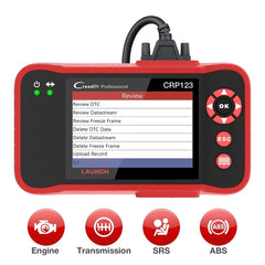 LAUNCH CRP123 V2.0 Elite OBD2 Scanner – 4 Systems Diagnostic Tool with Oil/Throttle/SAS Reset, Live Data & Lifetime Updates – 2025 New Version.