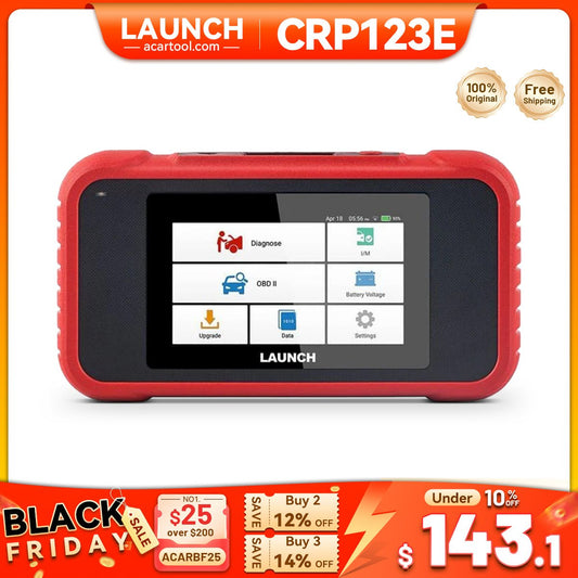 LAUNCH CRP123E V2.0 2025 Elite OBD2 Scanner – 4 Systems Diagnostics, 7 Resets, FCA AutoAuth, Battery Test, Full OBDII Modes, WiFi Lifetime Update - OBD2 Scanner