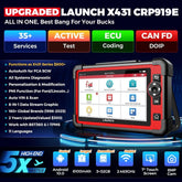 LAUNCH X431 CRP919E Elite 2025 OBD2 Scanner, Bidirectional Tool w/ ECU Coding, 35+ Services, CAN FD & DoIP, FCA AutoAuth, Full System Diagnosis.