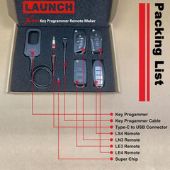LAUNCH X431 Key Programmer PACKING LIST
