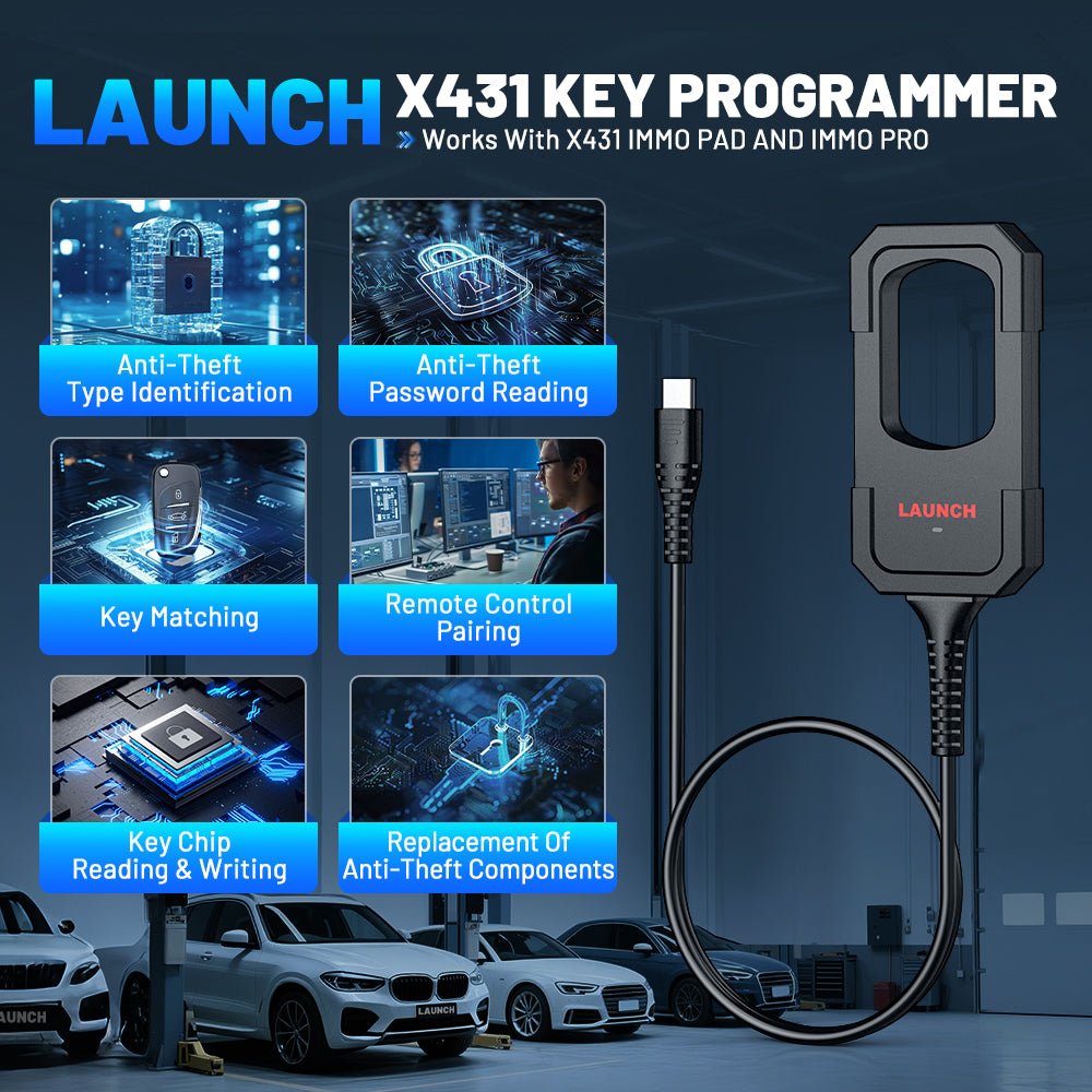 Launch X431 Key Programmer Work With X431 Immo Pad And Immo Pro