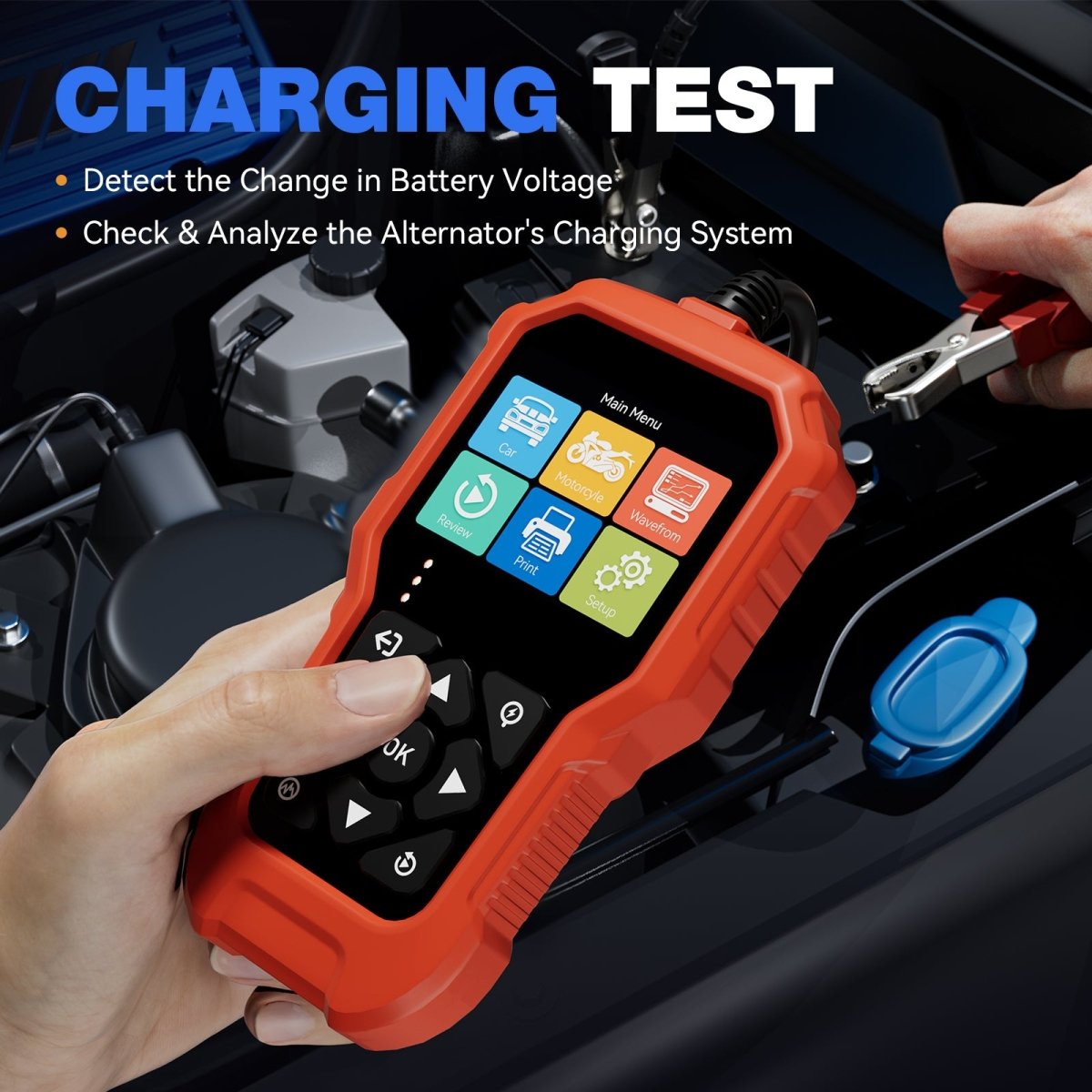 Vdiagtool Bt500 Battery Tester Charging Test