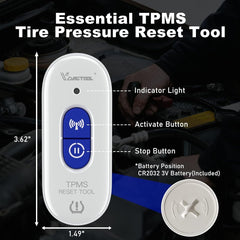 VDIAGTOOL TP508 TPMS Relearn Tool for GM – Tire Pressure Sensor Reset & Activation Tool for 2006–2022 GM Vehicles - ACARTOOL