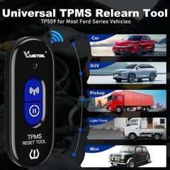 VDIAGTOOL TP509 TPMS Relearn Tool for Ford – Tire Pressure Sensor Activation & Reset Device for 315/433MHz Systems - ACARTOOL