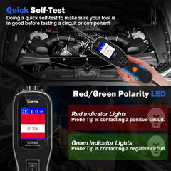 VDIAGTOOL V200 Power Circuit Probe Kit – Automotive Circuit Tester for 12V/24V Vehicles, AC/DC Voltage, Resistance, Diode, Relay & Fuse Test, 40FT Cable - ACARTOOL