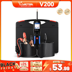 VDIAGTOOL V200 Power Circuit Probe Kit – Automotive Circuit Tester for 12V/24V Vehicles, AC/DC Voltage, Resistance, Diode, Relay & Fuse Test, 40FT Cable - Automotive Circuit Tester