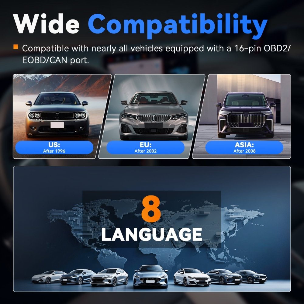 VDIAGTOOL VD31 Code Reader supports all OBDII protocols