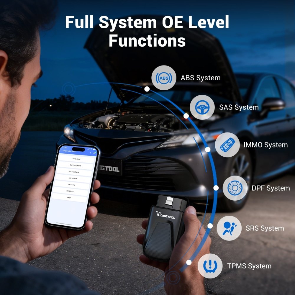 Vdiagtool D100 Full System OE Level Functions