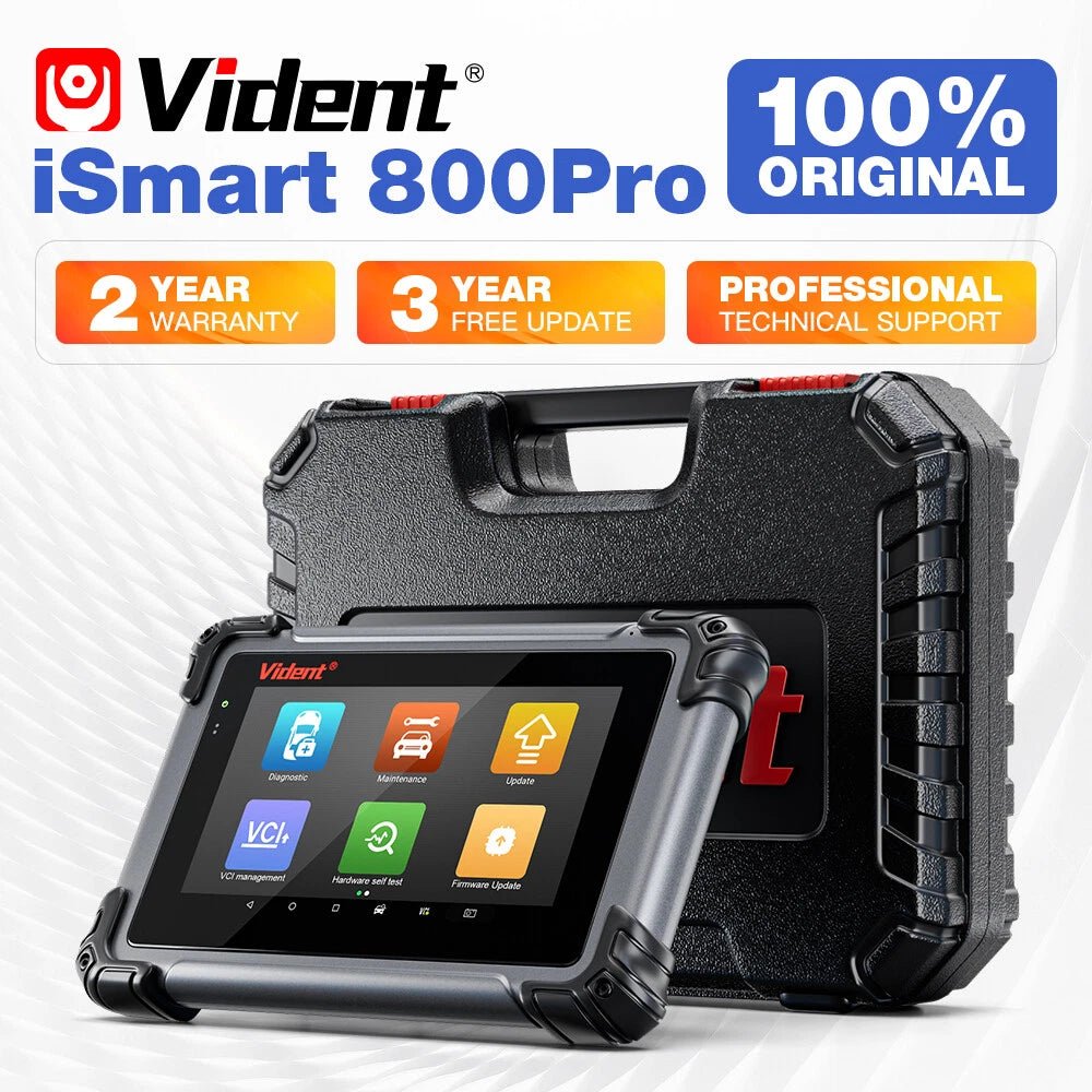 Vident iSmart800Pro Bi-Directional Full System OBD2 Scanner | 40+ Services | Key Programming | CAN FD & DoIP Support.