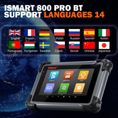 VIDENT iSmart800Pro BT Bluetooth OBD2 Scanner – 40+ Reset Functions, IMMO Key Programming, Bi-Directional Control, CAN FD & DoIP Support.