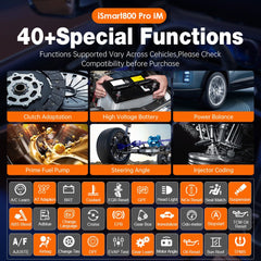 VIDENT iSmart800Pro IM – Key Programmer & Full-System Diagnostic Scanner with 40+ Special Functions, ECU Coding, IMMO, Bi-Directional Control.