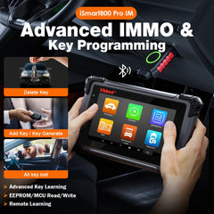 VIDENT iSmart800Pro IM – Key Programmer & Full-System Diagnostic Scanner with 40+ Special Functions, ECU Coding, IMMO, Bi-Directional Control.
