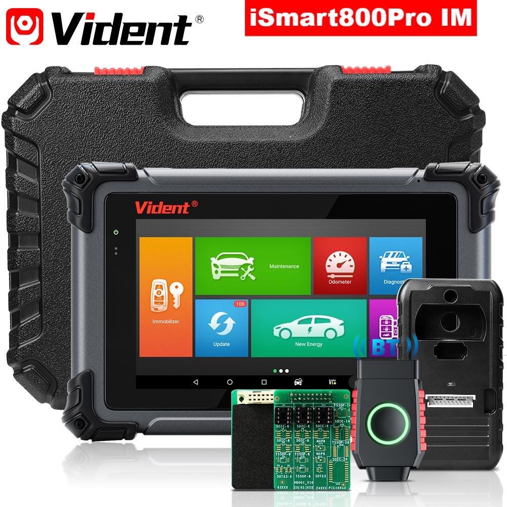 VIDENT iSmart800Pro IM – Key Programmer & Full-System Diagnostic Scanner with 40+ Special Functions, ECU Coding, IMMO, Bi-Directional Control.