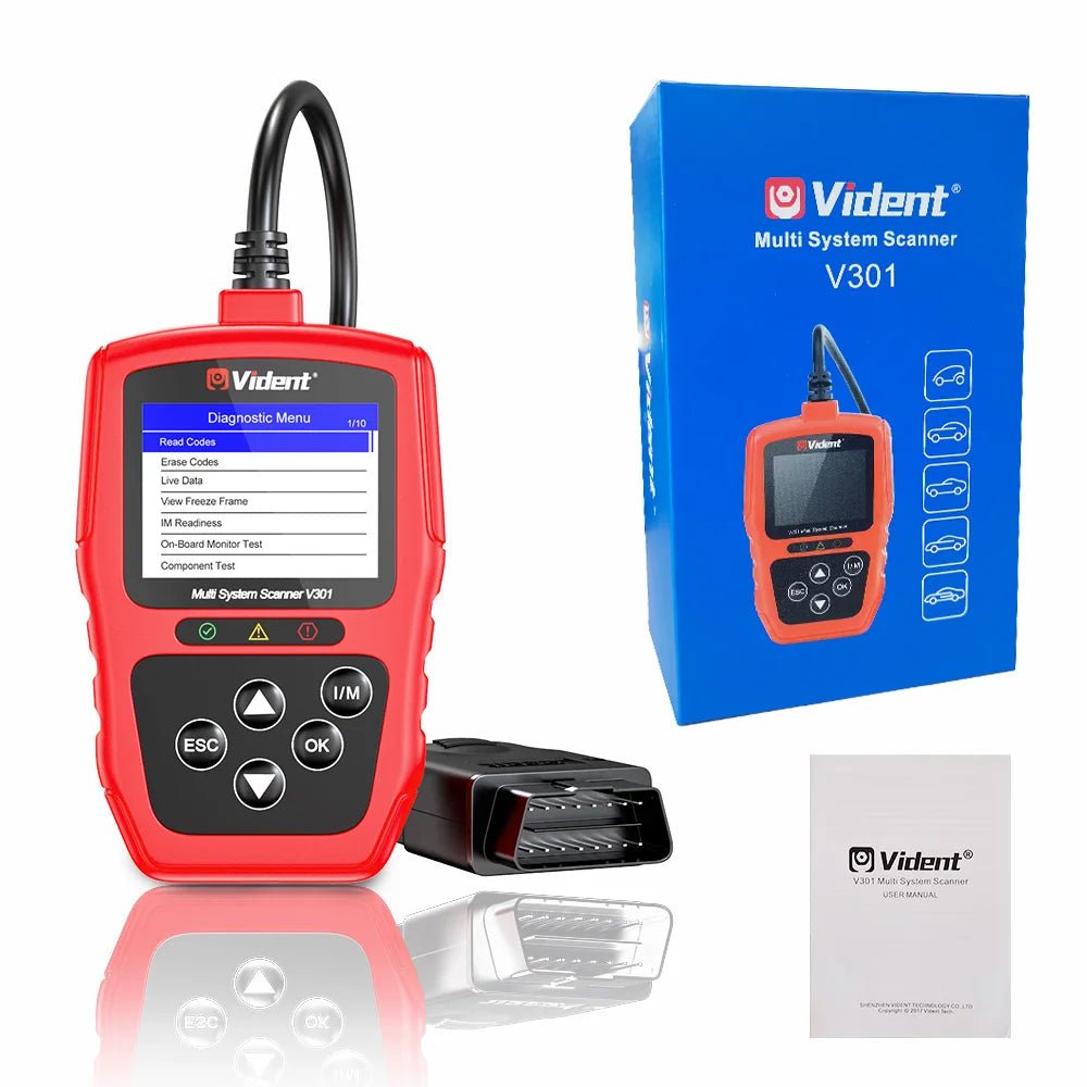 Vident V301 OBD2 Scanner – Full System Diagnostic Tool for VW/Audi/Skoda/SEAT & More (8 Reset Functions).
