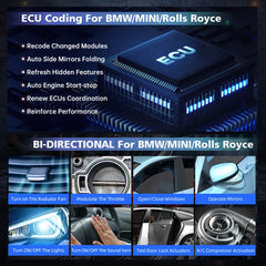 Vident V302 PRO Bi-Directional Full System Diagnostic Scanner for BMW – OBD2 Tool with Service Reset, Active Tests, and Lifetime Free Updates.