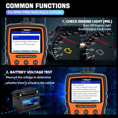 Vident V302 PRO Bi-Directional Full System Diagnostic Scanner for BMW – OBD2 Tool with Service Reset, Active Tests, and Lifetime Free Updates.
