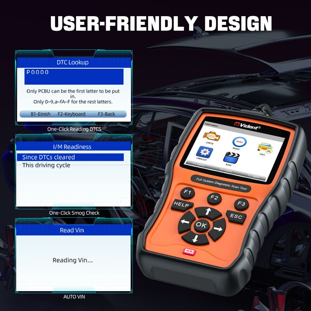 Vident V302 PRO Bi-Directional Full System Diagnostic Scanner for BMW – OBD2 Tool with Service Reset, Active Tests, and Lifetime Free Updates.