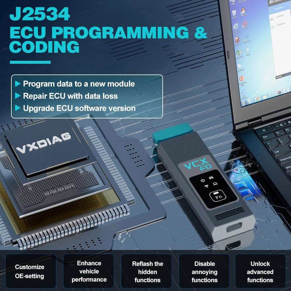 VXDIAG VCX FD for GM (2000–2025) | CAN FD & DoIP OBD2 Diagnostic and Programming Tool.