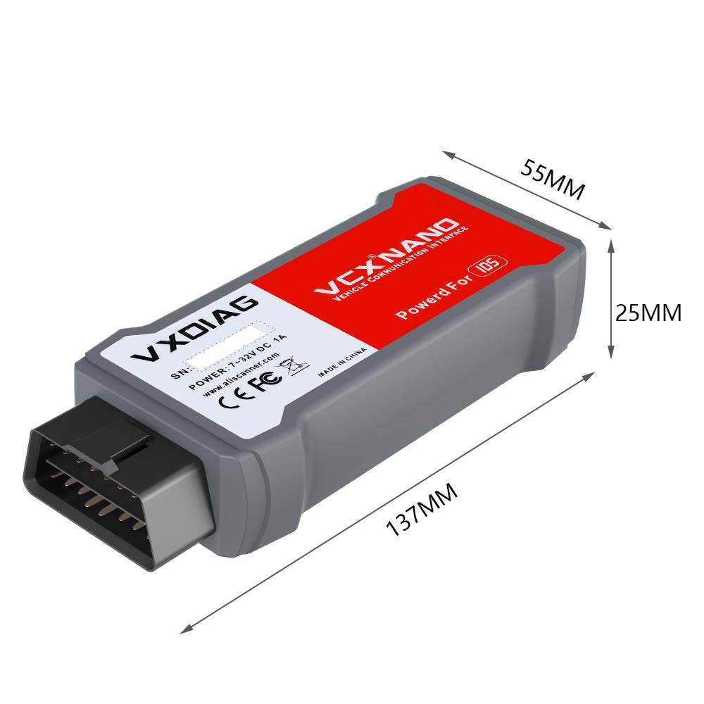 VXDIAG VCX NANO for Ford & Mazda (USB Version) – J2534 OBD2 Diagnostic & Programming Tool.