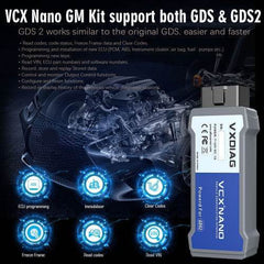VXDIAG VCX NANO for GM (USB Version) – J2534 ECU Programming & OE Diagnostics (2000–2025).
