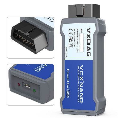VXDIAG VCX NANO for GM (USB Version) – J2534 ECU Programming & OE Diagnostics (2000–2025).