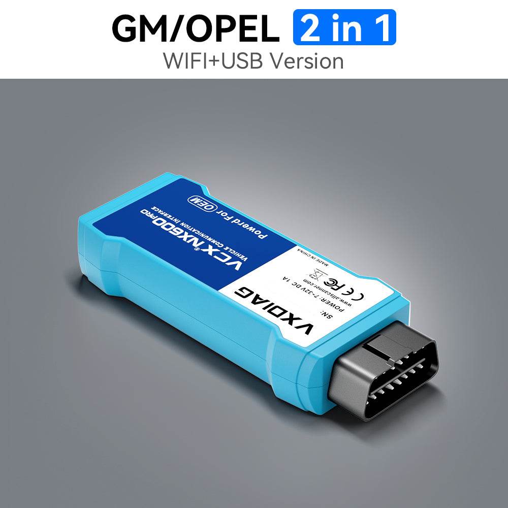 VXDIAG VCX NANO for GM – WiFi & USB | 2000–2025 All-System OBD2 Diagnostic & Programming Tool.