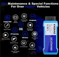 VXDIAG VCX NANO for GM – WiFi & USB | 2000–2025 All-System OBD2 Diagnostic & Programming Tool.