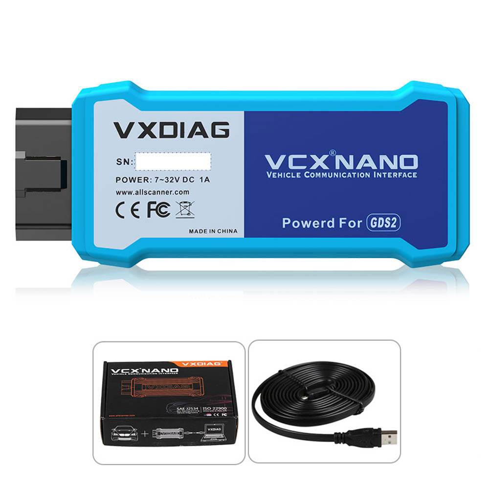 VXDIAG VCX NANO for GM – WiFi & USB | 2000–2025 All-System OBD2 Diagnostic & Programming Tool.