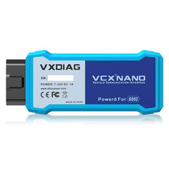 VXDIAG VCX NANO for GM – WiFi & USB | 2000–2025 All-System OBD2 Diagnostic & Programming Tool.