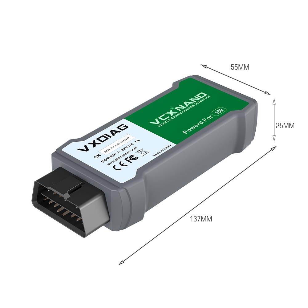 VXDIAG VCX NANO for Jaguar & Land Rover (2007–2016) – SDD Diagnostic Tool, USB Version.