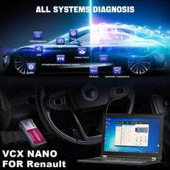 VXDIAG VCX NANO for Renault – USB | Full-System OBD2 Diagnostic & ECU Programming Tool (2006+).
