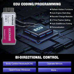 VXDIAG VCX NANO for Renault – USB | Full-System OBD2 Diagnostic & ECU Programming Tool (2006+).