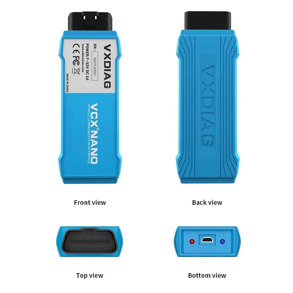 VXDIAG VCX NANO for Toyota & Lexus 2000–2025 – Full System Diagnostic Tool with WIFI & USB, Lifetime License.