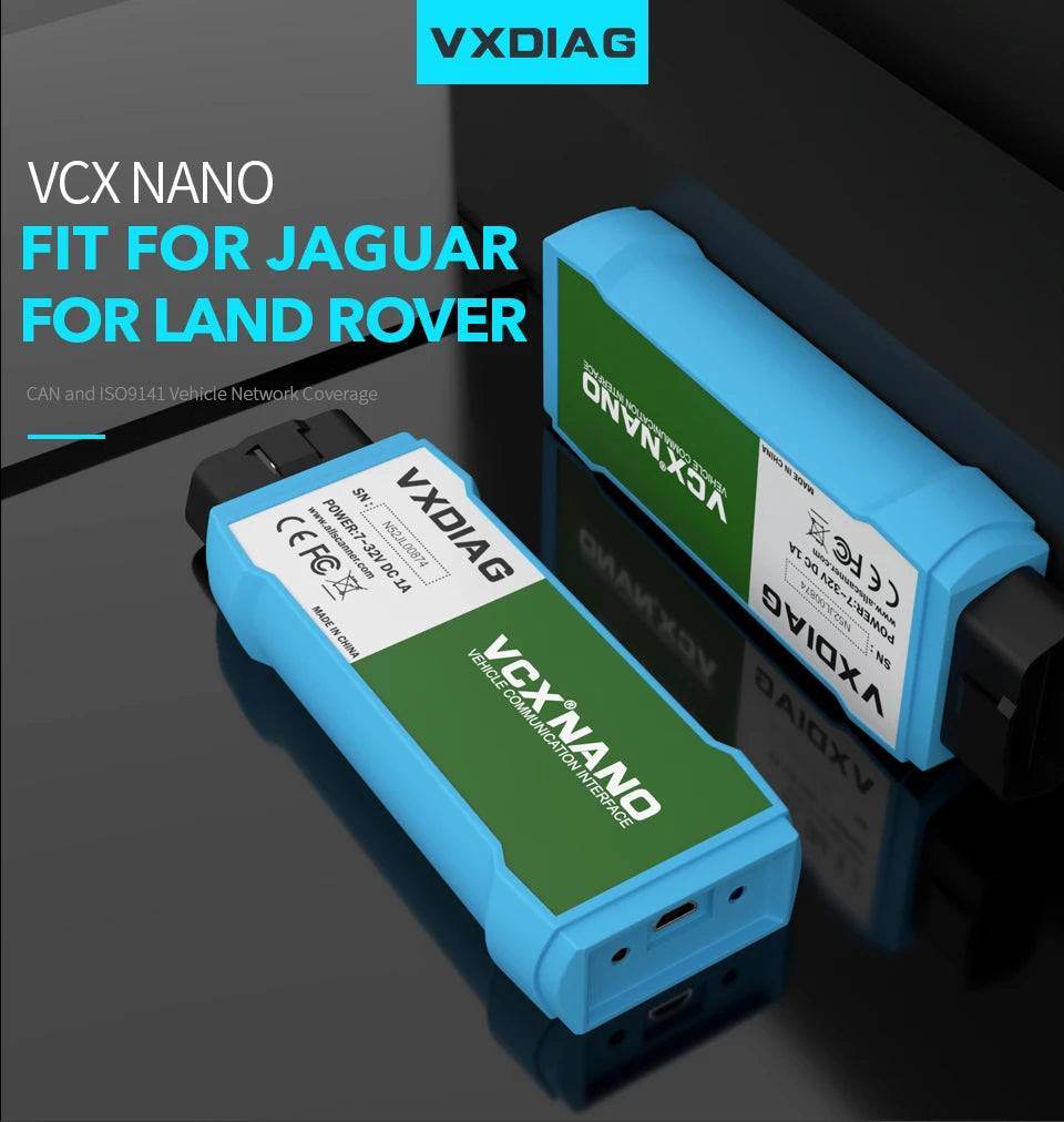 VXDIAG VCX NANO JLR (WiFi) – Full System Diagnostic Tool for Jaguar & Land Rover 2007–2016.