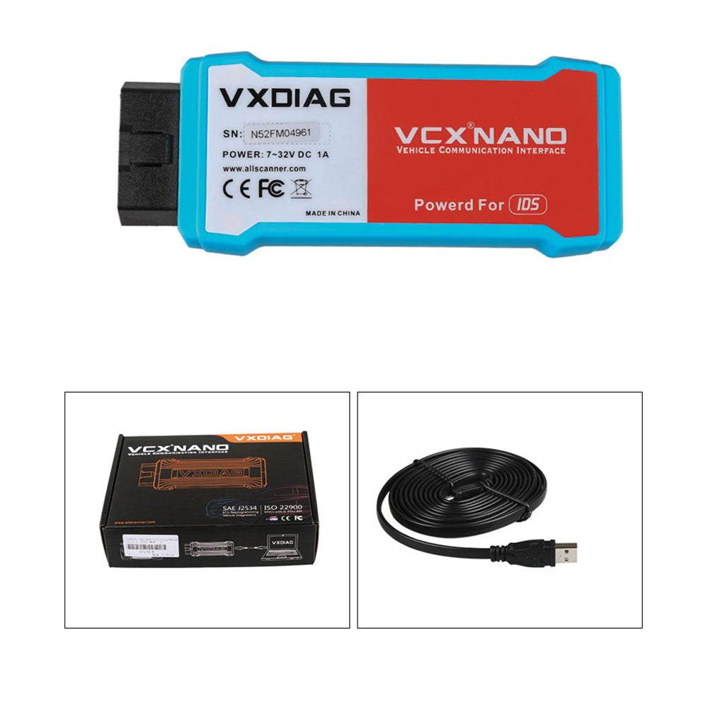 VXDIAG VCX NANO WIFI Diagnostic Tool for Ford & Mazda (2005–2025).