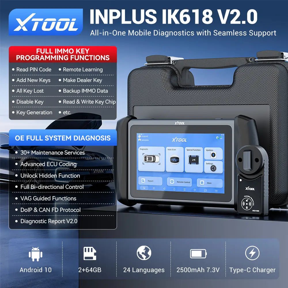 XTool INPLUS IK618 V2.0 ALL IN one diagnostic tool