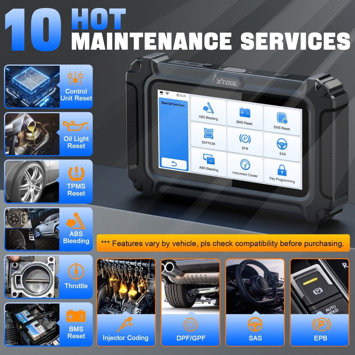 XTOOL D5 OBD2 Scanner – Pro-Level Diagnostics with Lifetime Updates & FCA AutoAuth - ACARTOOL