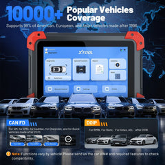 XTOOL D7BT Bluetooth OBD2 Scanner 10000+ Popular Vehicles Coverage