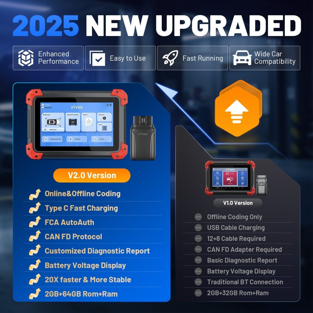 XTOOL D7BT V2.0 NEW OBD2 DIAGNOSTIC SCANNER