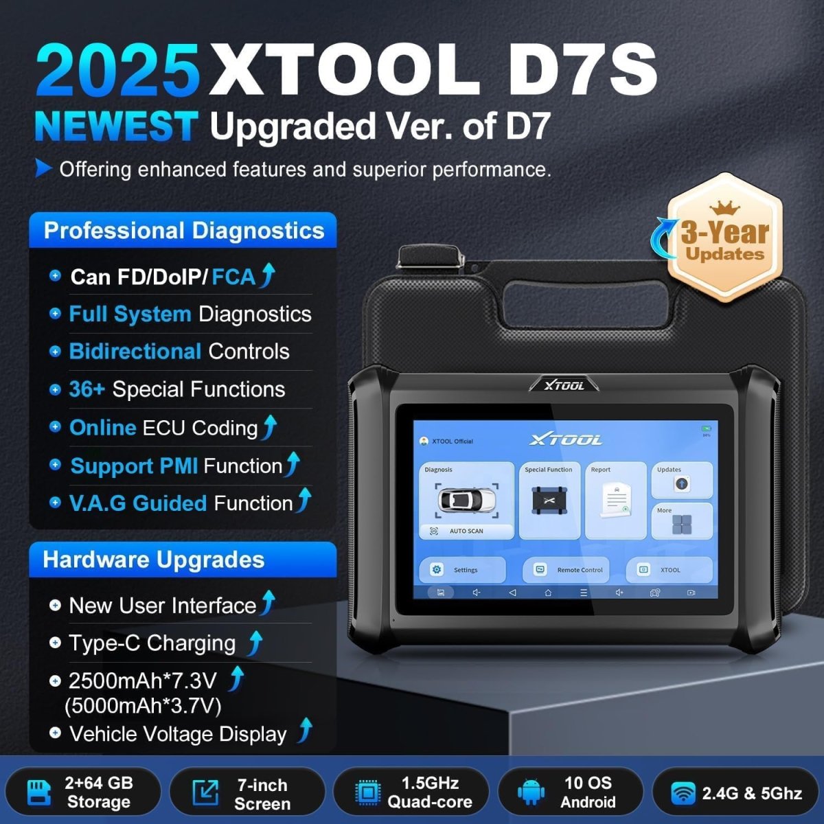 XTOOL D7S V2.0(Certified Refurbished) | US Only.