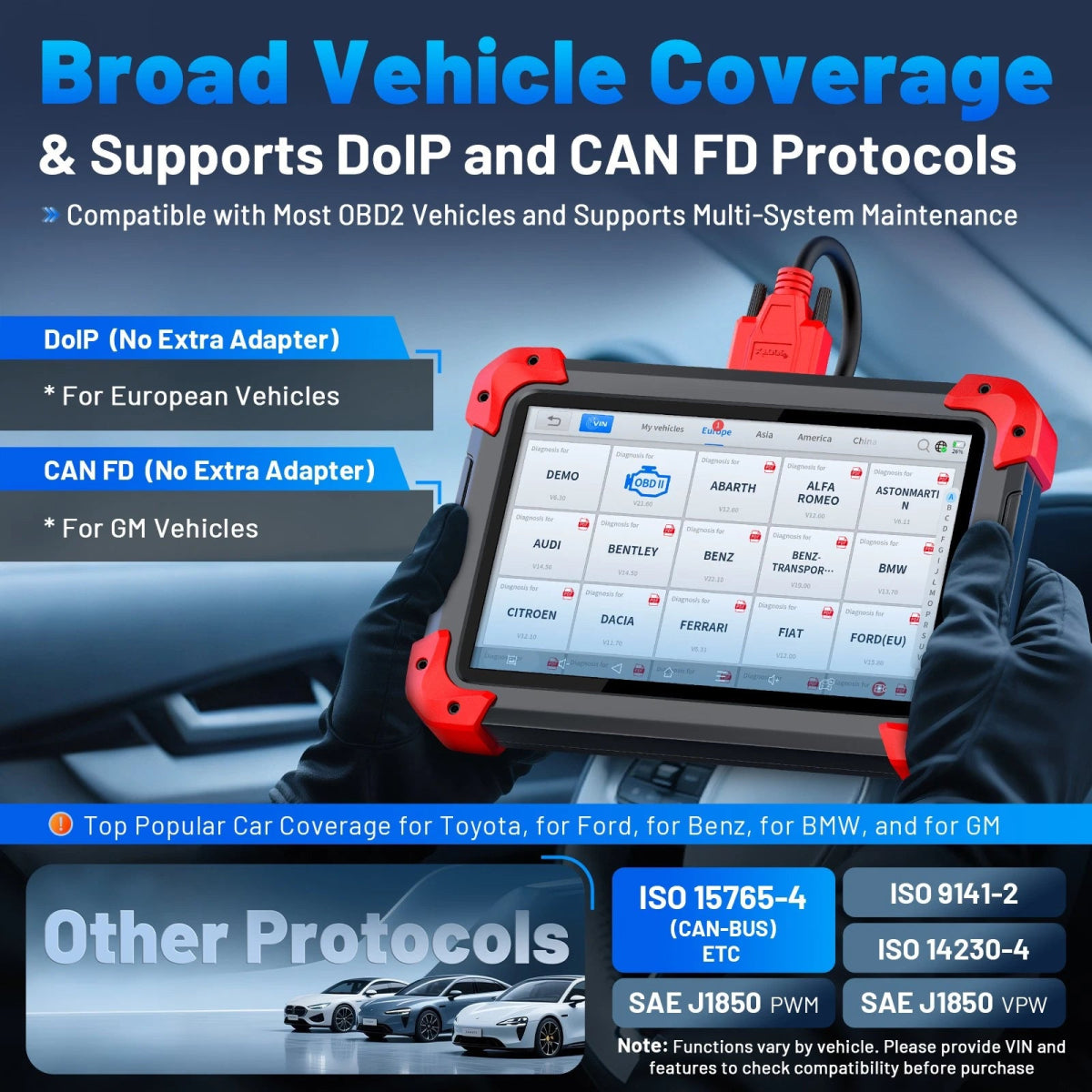 XTOOL D7X FCA AUTOAUTH ACCESS&CAN FD&DOIP