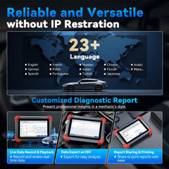 XTOOL D7X OBD2 SCANNER 23+LANGUAGES SUPPORT