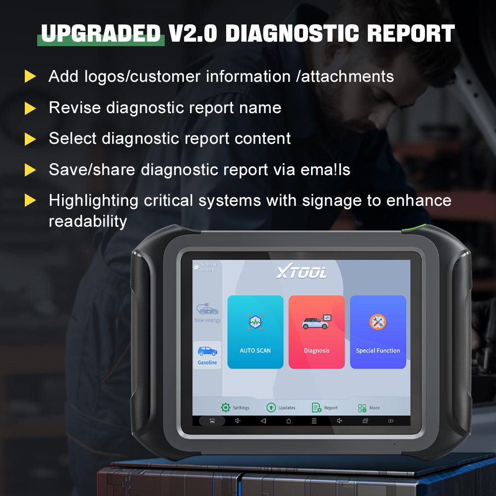 The XTOOL D9EV UPGRADED V2.0 DIAGNOSTIC REPORT