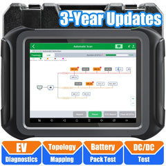 XTOOL D9EV | Automotive Diagnostic Scanner – High Voltage EV Battery Pack Analysis, ECU Coding, Bi - Directional Controls, 45+ Services, DoIP/CAN FD - EV Diagnostic Scanner