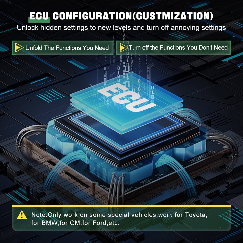 The XTOOL D9EV ECU CONFIGURATION(CUSTMIZATION)