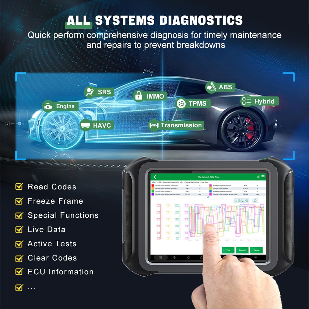 The XTOOL D9EV ALL SYSTEMS DIAGNOSTICS